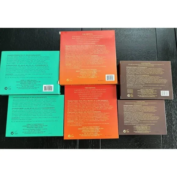 3 Juvia's Place Eyeshadow Palette Lot The Chocolate The Nubian The Festival NIB - Picture 7 of 10